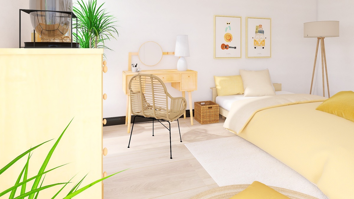 油彩画　何もない寝室 油彩）何もない寝室 | Yui-Fujita-onlineshop