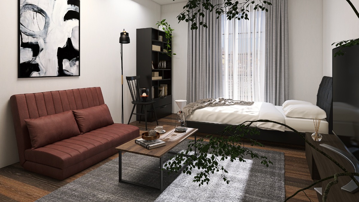 ブラウン×ブラックがおしゃれ♪落ち着いた雰囲気を味わえる