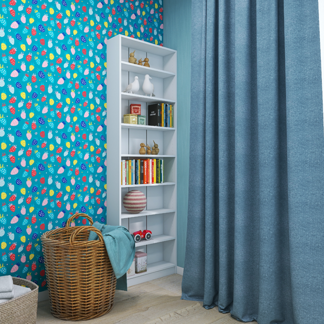 遊び心満載☆2段ベッド×青で作る8畳子供部屋のコーディネート