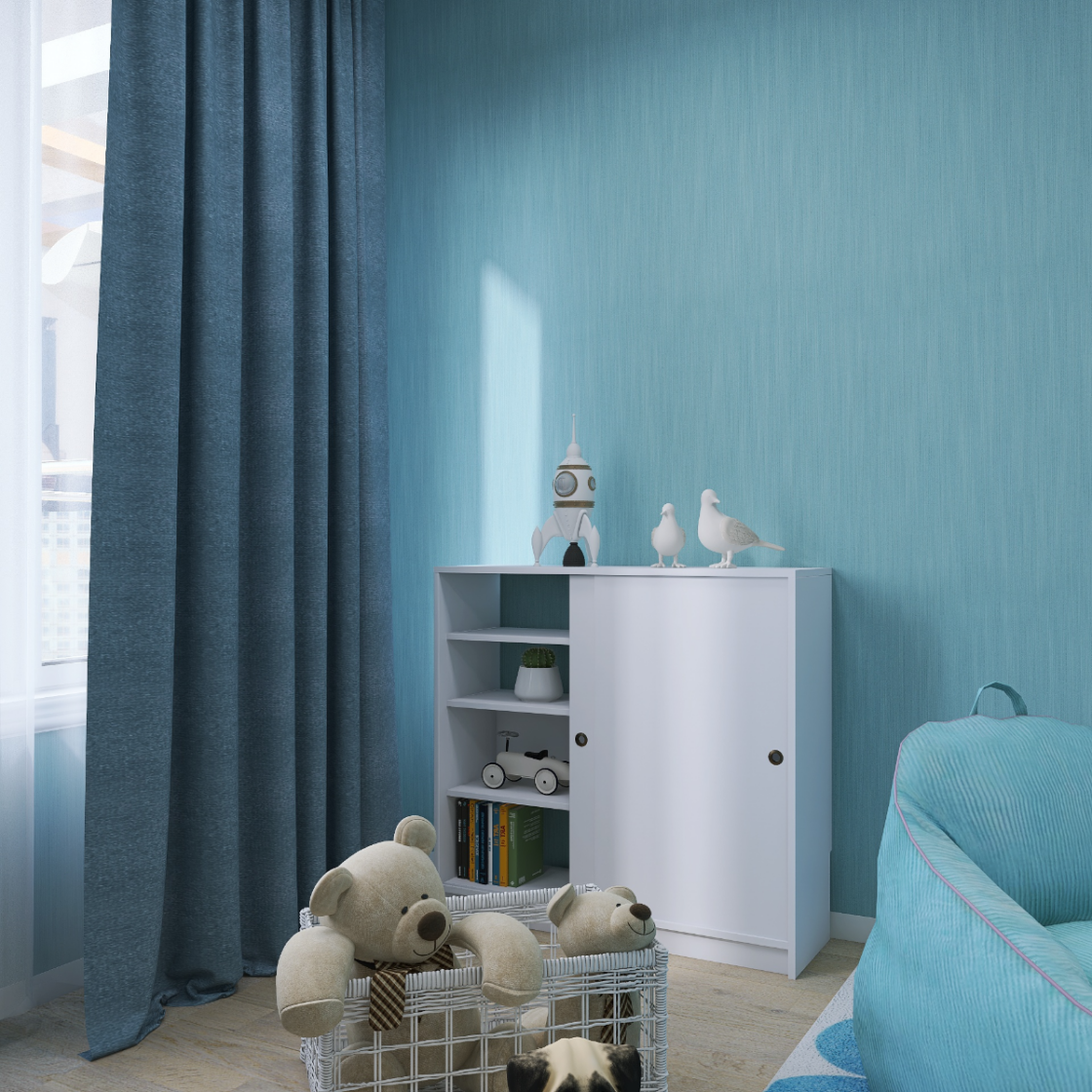 アート234 「タイム2(グリーンブルー)」 インテリアコーディネート