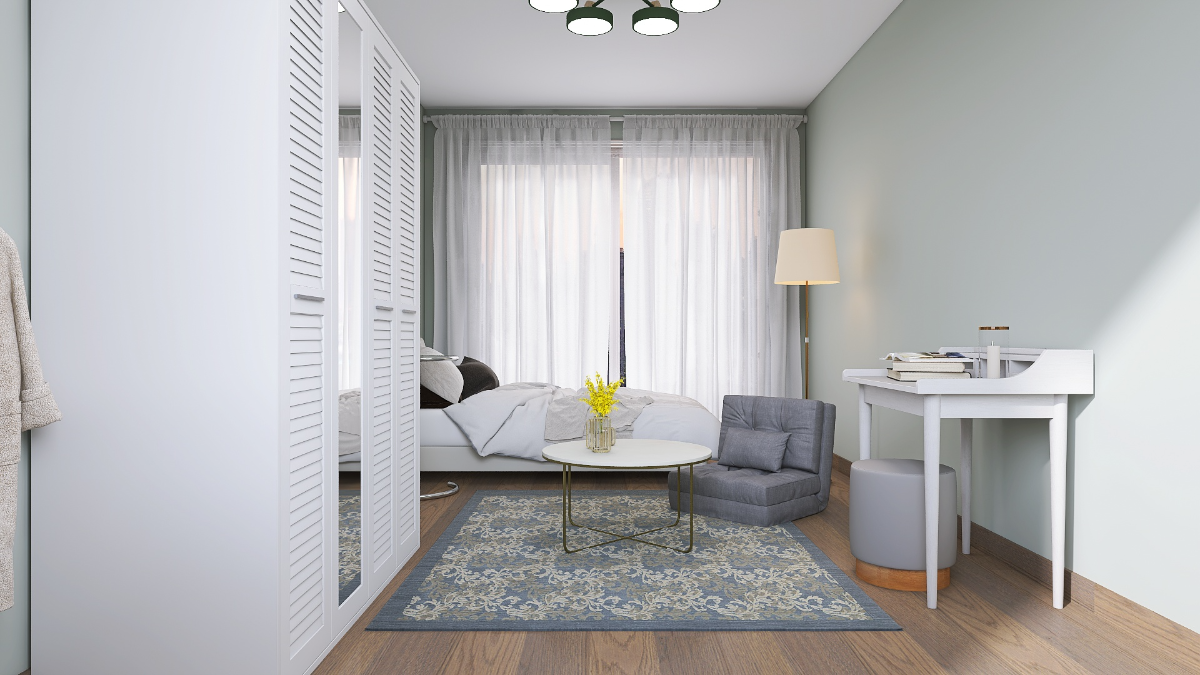 5つ星ホテルも顔負け！ラグジュアリーモダンな一人暮らしの寝室