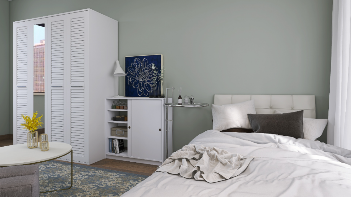 5つ星ホテルも顔負け！ラグジュアリーモダンな一人暮らしの寝室