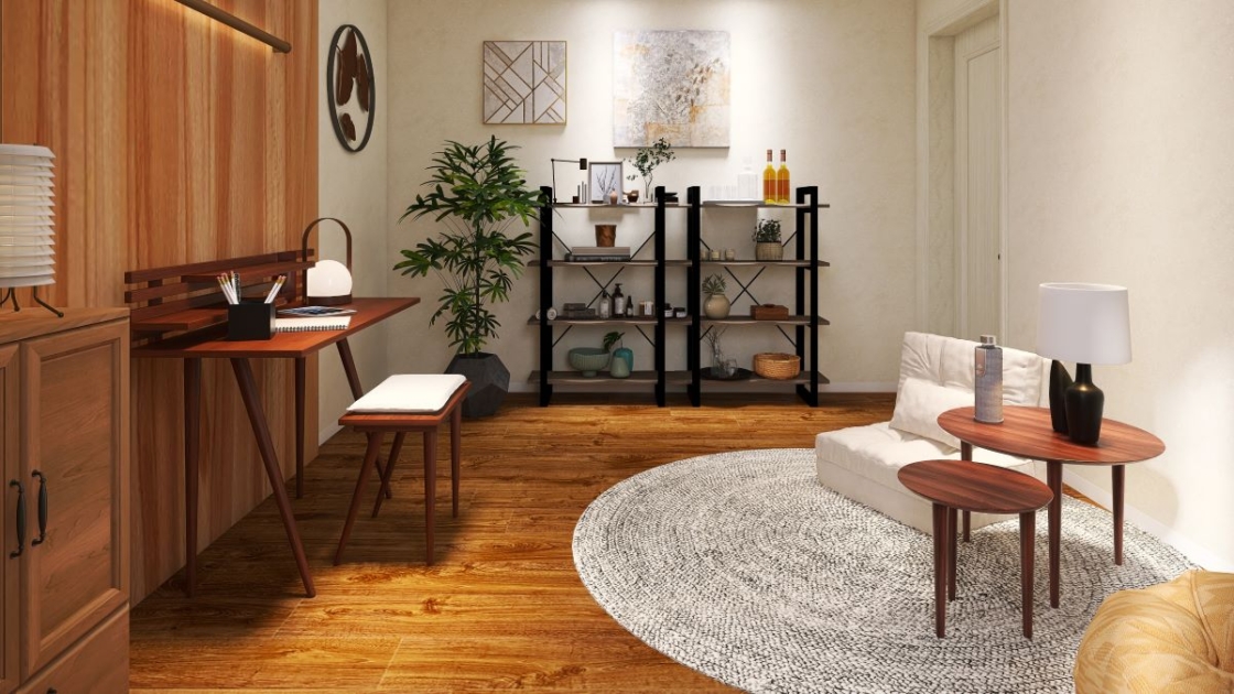 ジャパンディテイストの書斎】品格高くスタイリッシュなインテリア