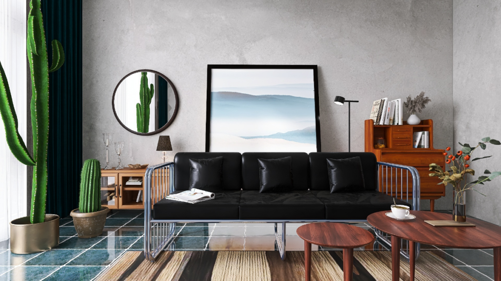 合皮ソファ 木枠フレームレザー（合皮）ソファ 『Mathias マティアス』/高級感が