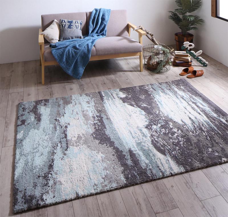 ラグ 高品質 ２柄から選べるグラフィック風デザイン ラグ 190×190cm ラグ 高品質 ２柄から選べるグラフィック風デザイン ラグ 190×190cm