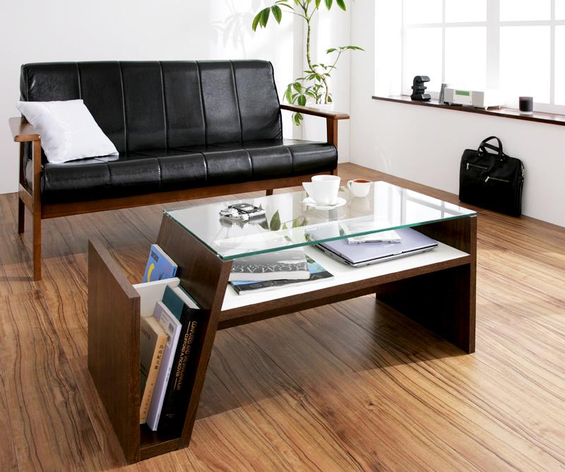 狭い部屋にガラステーブル！ソファとコーデしてお洒落インテリア 
