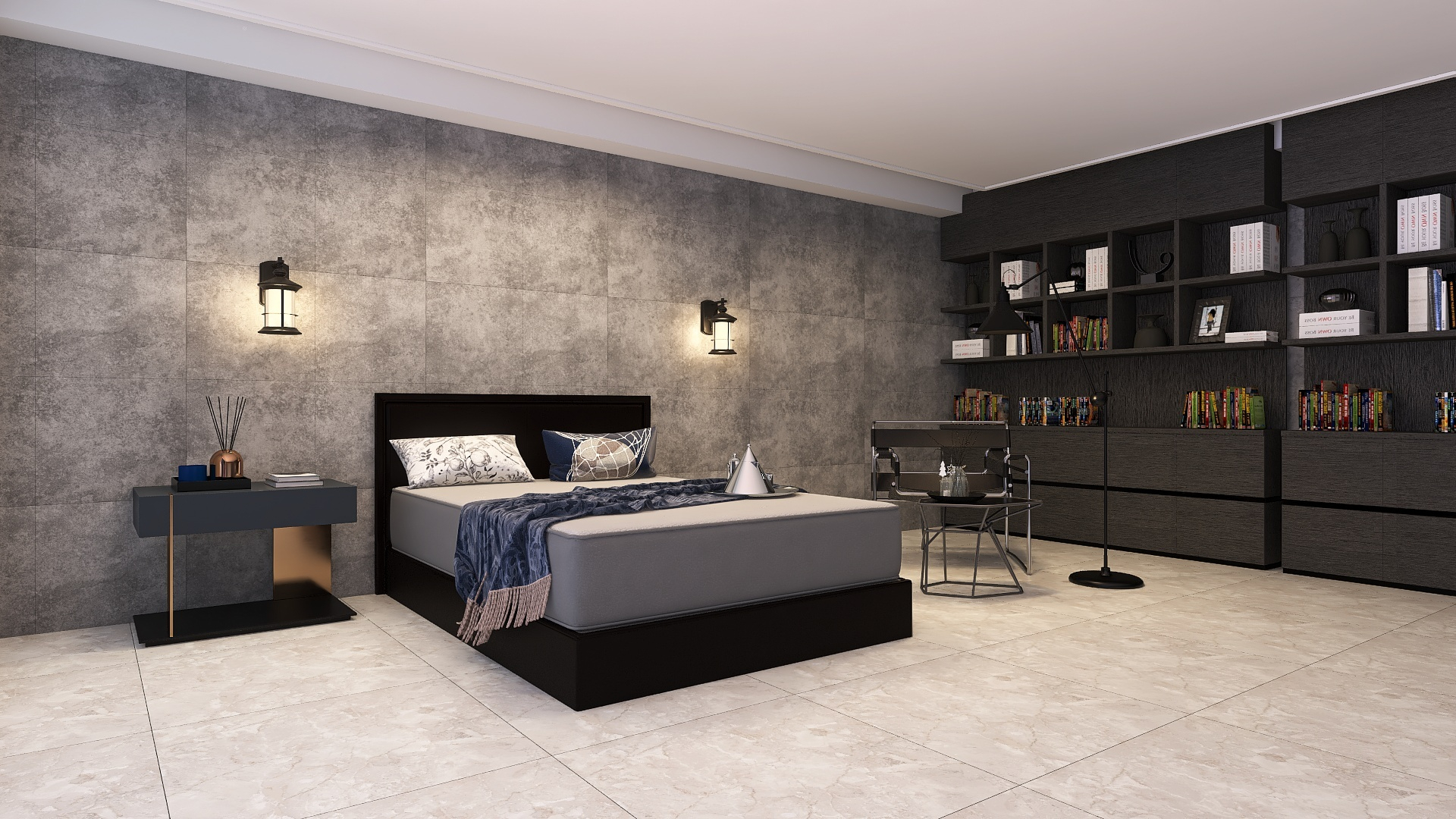 シーリーのベッド クールモダン 30代男性の都会的な寝室コーディネート Covearth Magazine