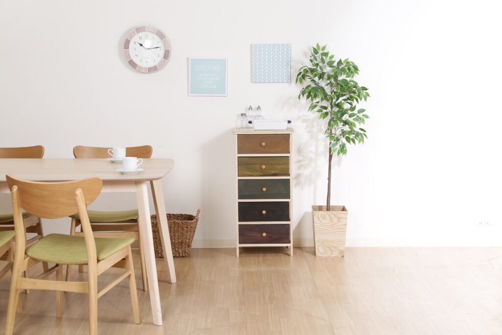 アンティーク家具 花柄のチェスト タンス 花柄 5段 レトロポップ