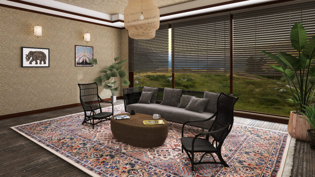 X*様 ※x ミッドセンチュリー カザマ ラタン リゾートソファチェア