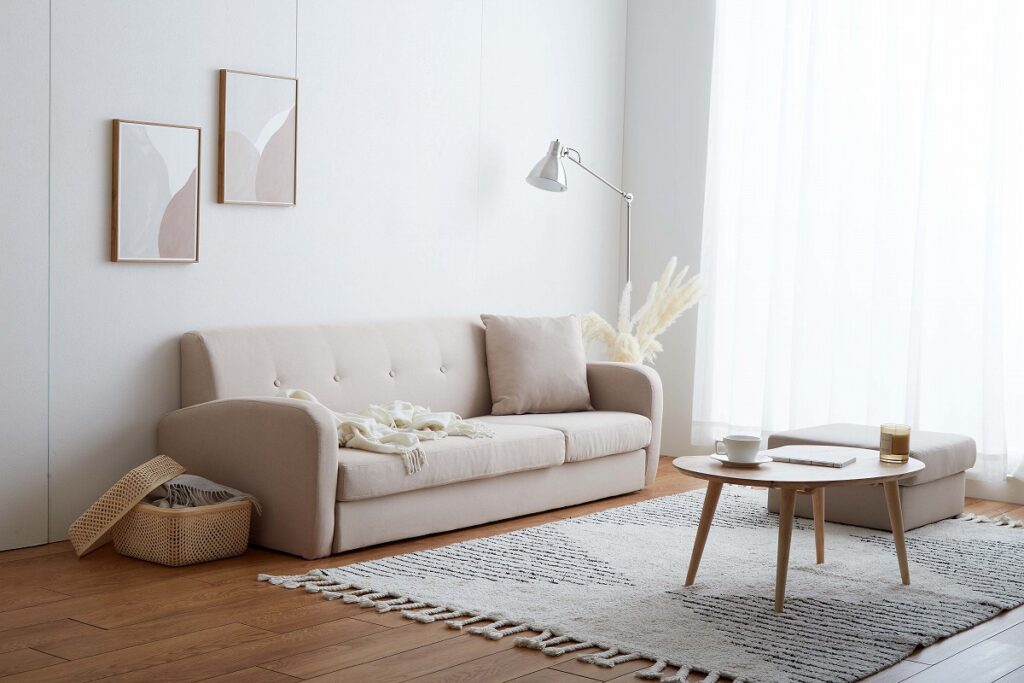 高級感のあるソファでモデルルームのような部屋に♡ソファの選び方 