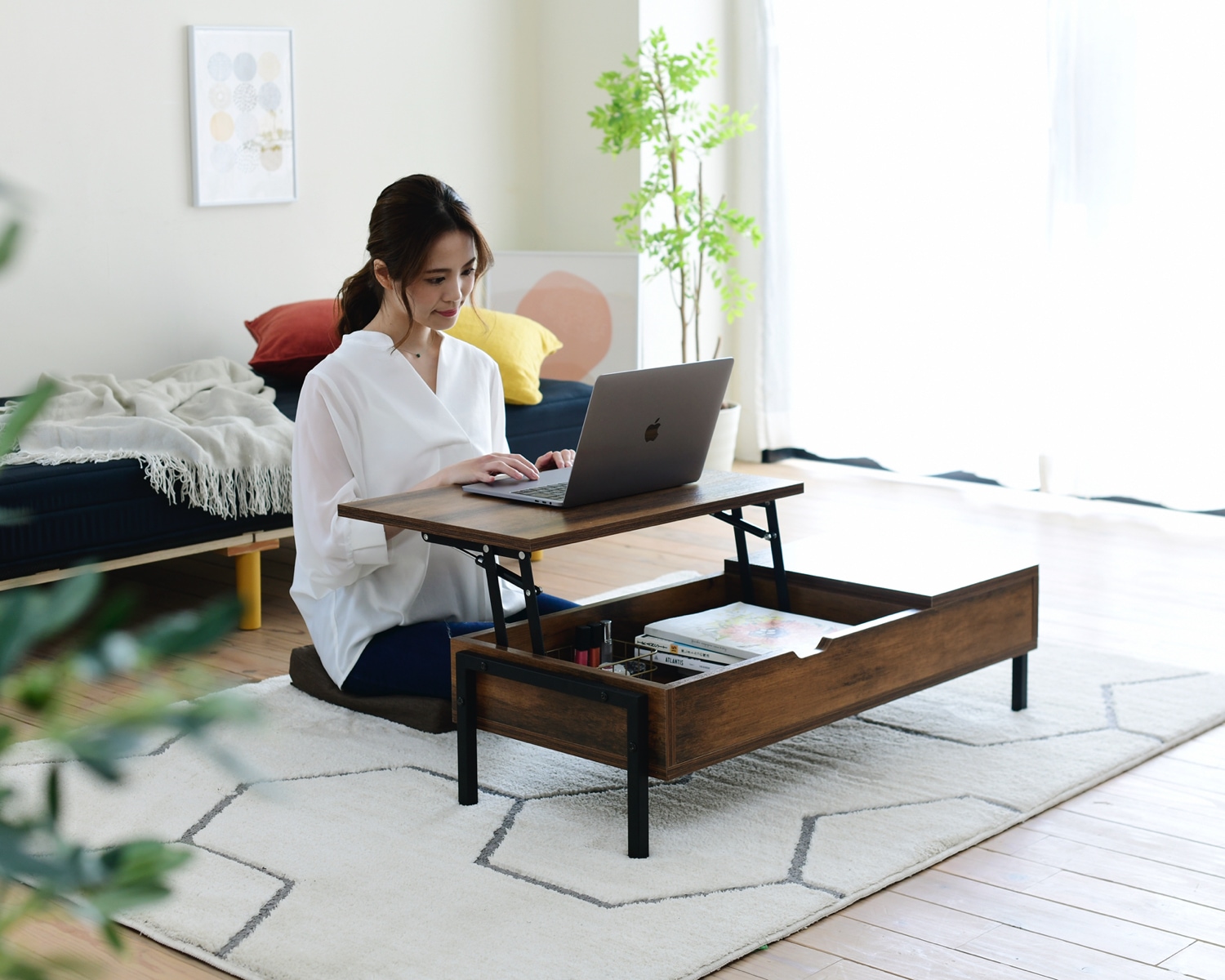 ローテーブル シンプル どんな部屋にも合わせやすい - サイドテーブル