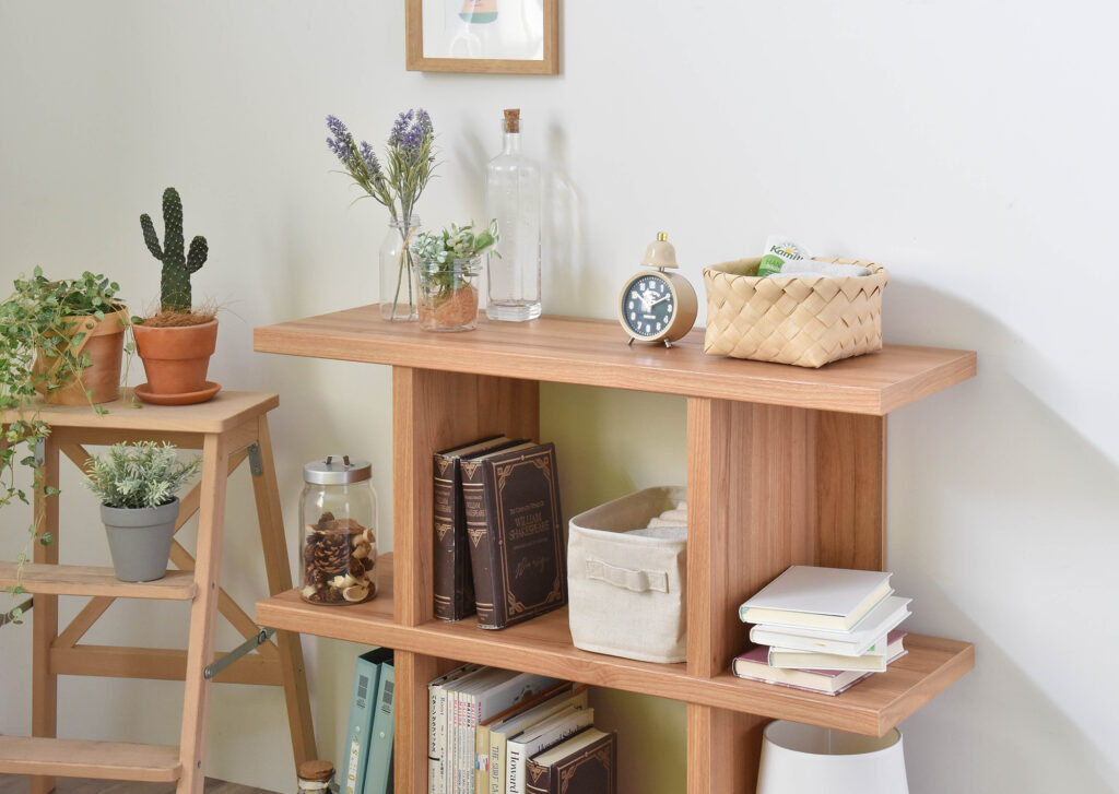Elegant Storage Shelf》 無垢材 収納 シェルフ 木製ラック・ウッドラック