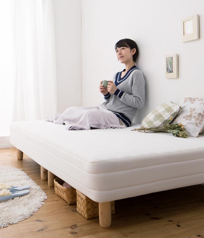 狭い部屋におすすめ♪省スペースで置ける【脚付きマットレスベッド