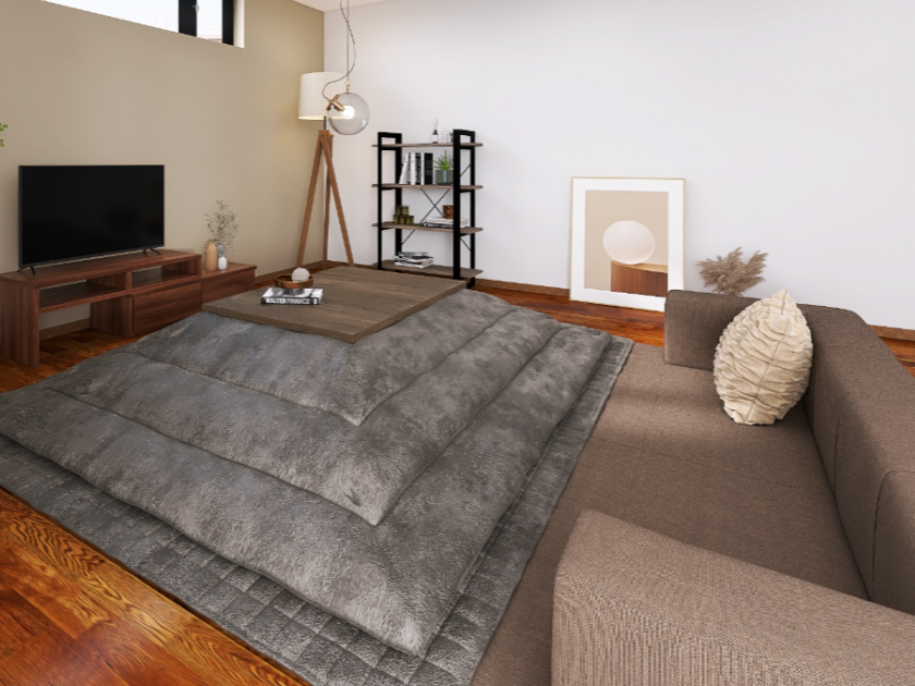 オールシーズン高級北欧風スタイリッシュリビングこたつ リノ80