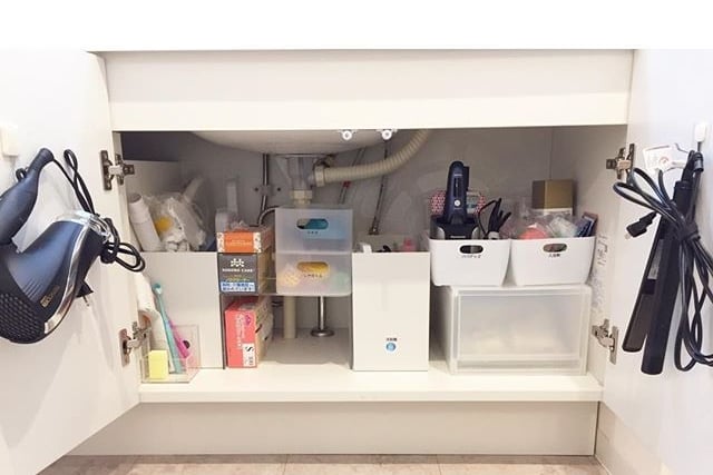 狭い洗面所にも収納を！必要な道具がすぐ使える便利術＆アイテム