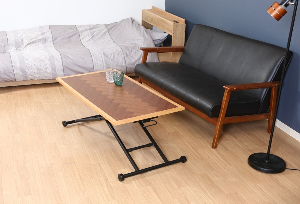 【美品】モリタインテリア TONO 昇降式 多機能 リビングテーブル セール中】モリタインテリア TONO 昇降式 多機能 リビングテーブル