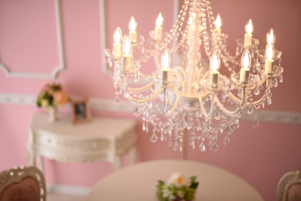 フランスアンティークきらめく小さなシャンデリア照明LDE対応