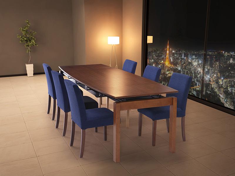 ダイニングテーブル 6人掛け 伸縮 北欧 デザイン 来客 おもてなし 高さ70 幅120-180 組立設置付 ダイニングテーブル 6人掛け 伸縮 北欧 モダン デザイン 来客