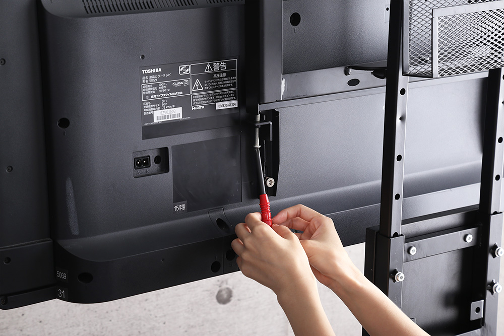 SHARP AQUOS 55型2021年6月製 壁寄せスタンド 2022年製 壁寄せスタンド