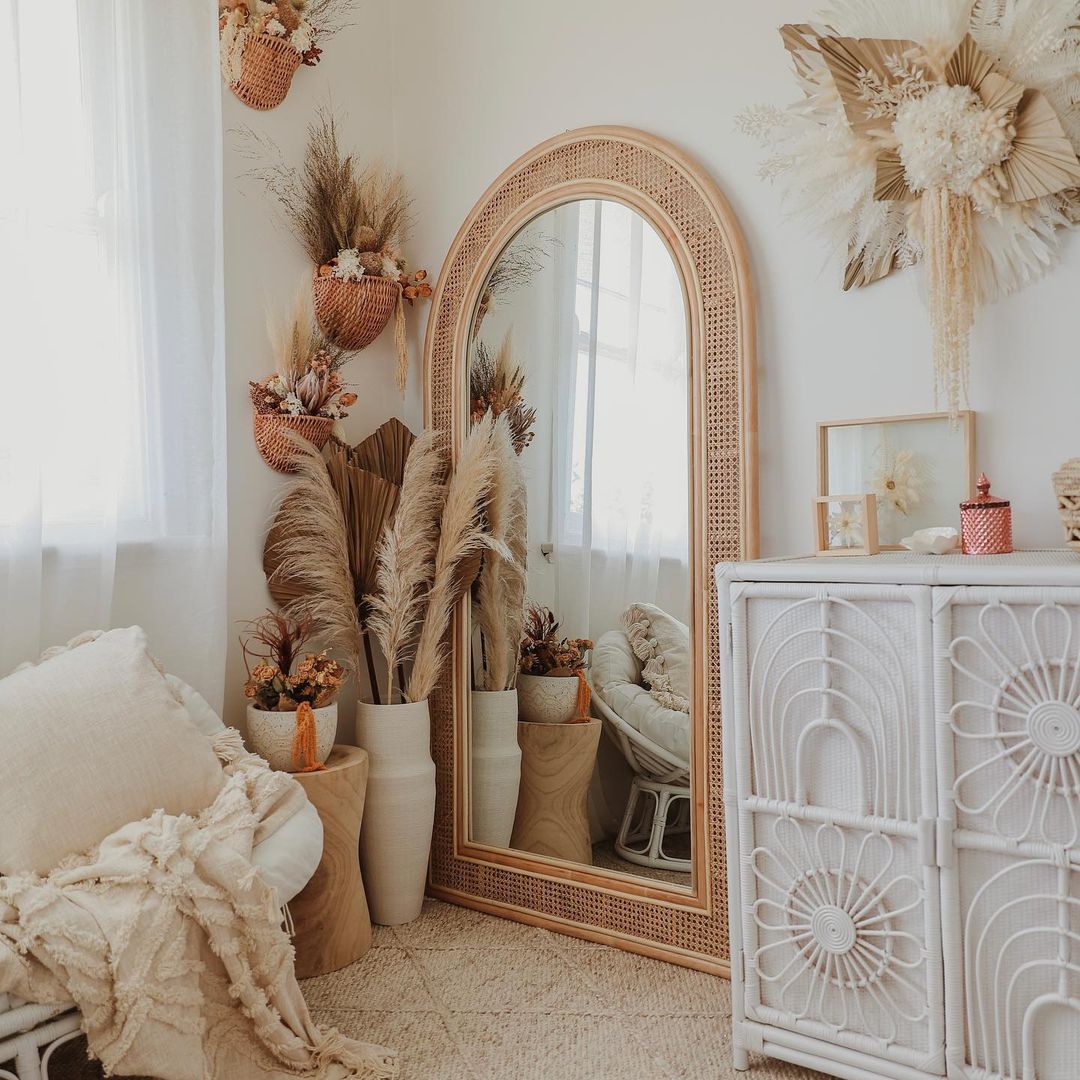 カザマ家具ラタン籐木製シェルフチェスト3段黄金色おしゃれ