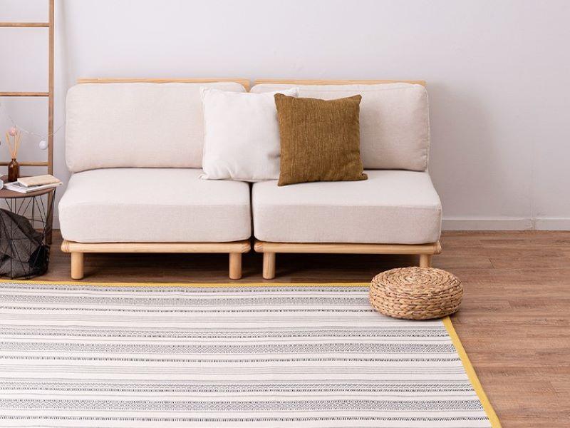 デニム大好き！デニムソファとリメイク雑貨でつくる素敵なリビング