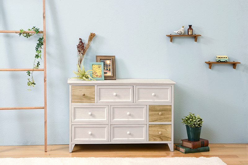 11月6日まで掲載 花の装飾 桐タンス 10引き出し 11月6