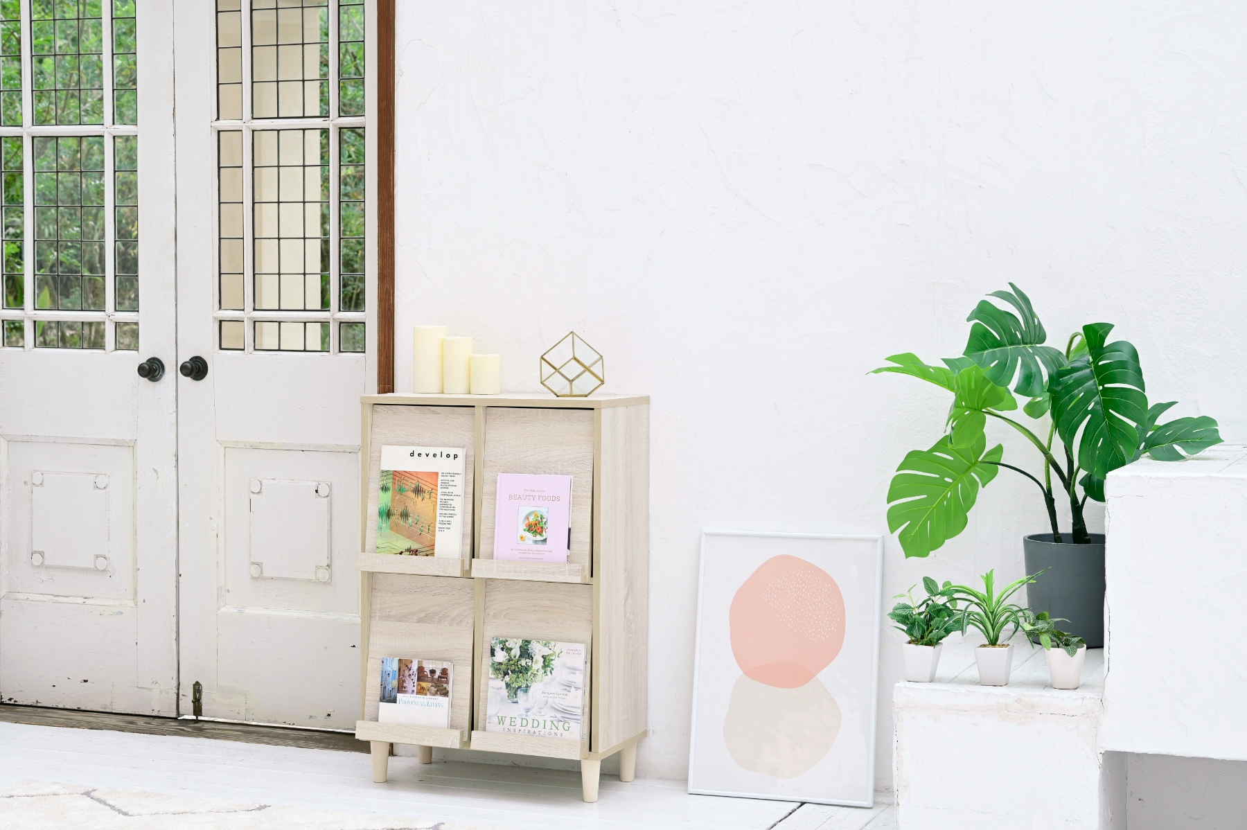 落下防止 薄型 扉付き 大容量 北欧 おしゃれ 収納 オープンラック NA