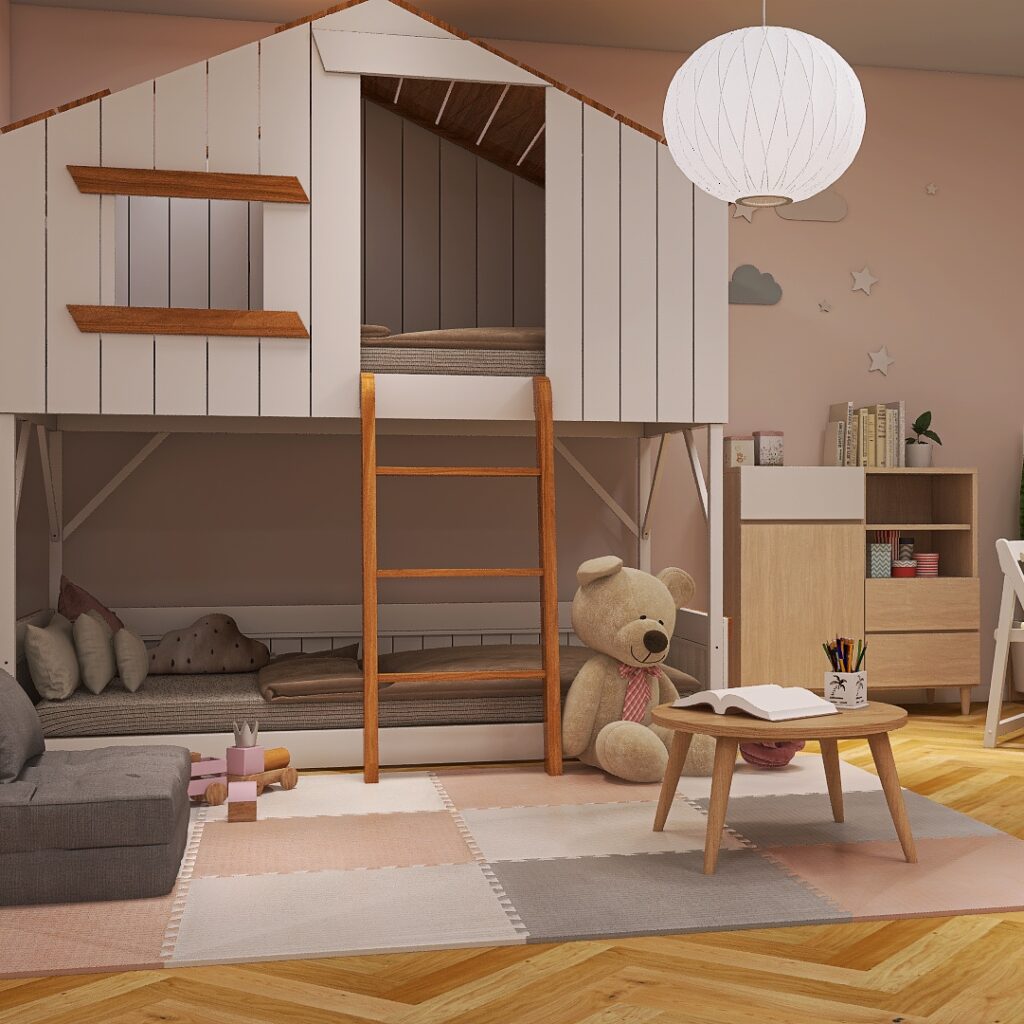 直接引き取り【4枚組】防音キッズルームマット プレイマット キッズ ベビー