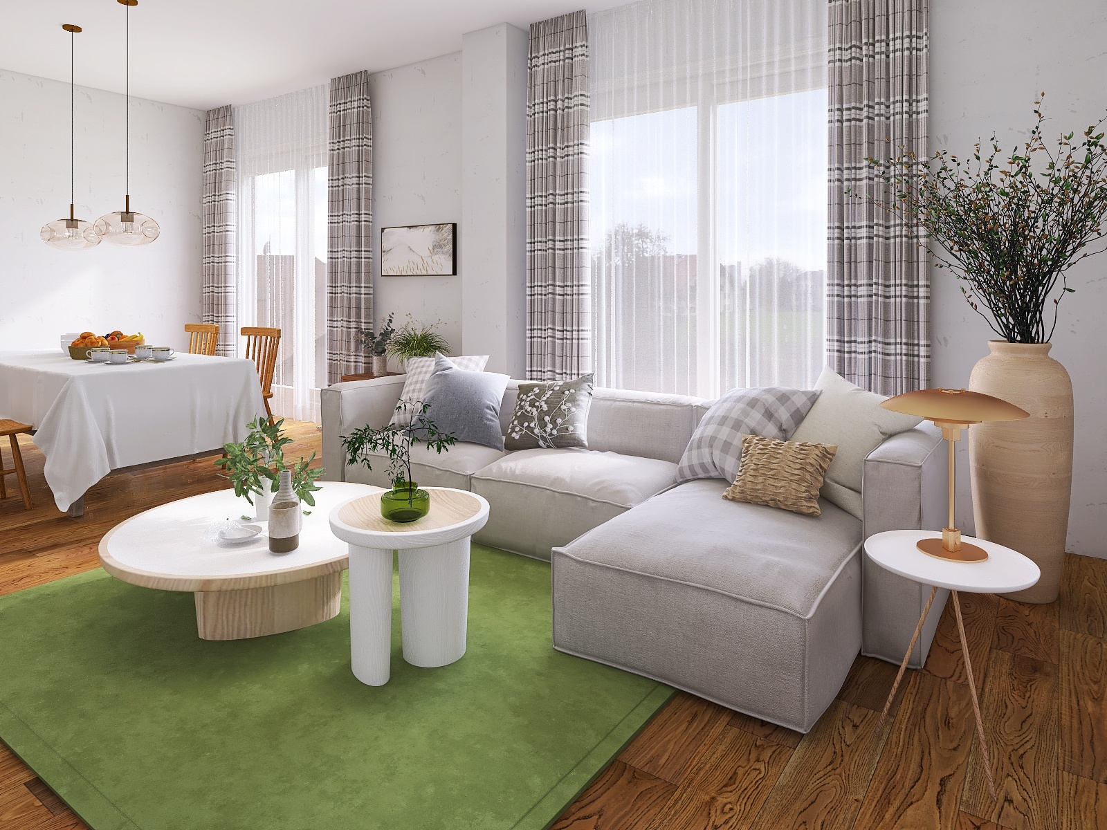 GENERAL SHAPE 本革カウチソファ4人掛け ところんくつろぐ♪カウチソファの