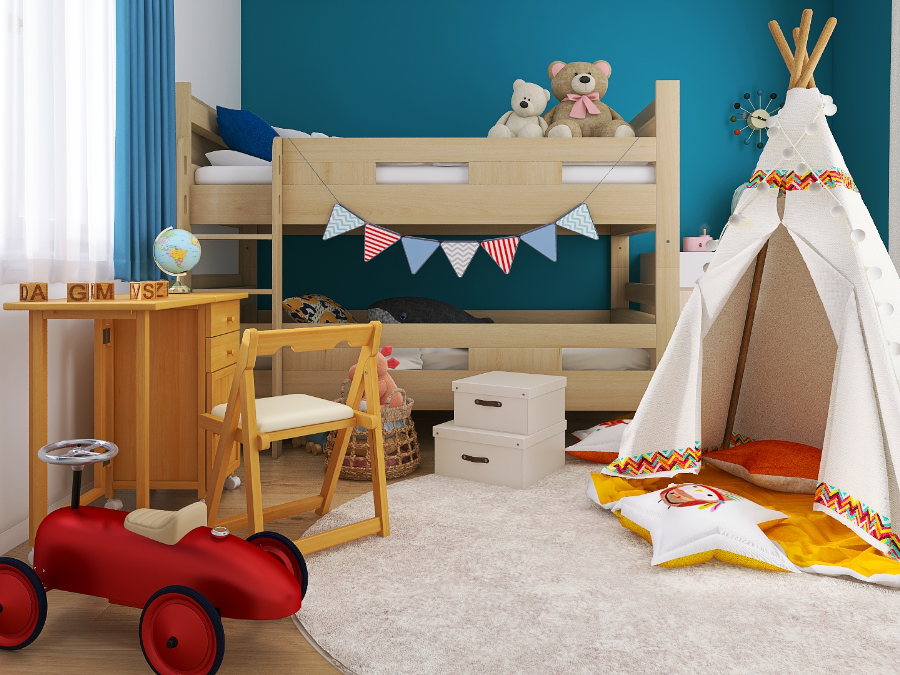 お片づけが身につく!ナチュラルカラーのおもちゃ箱ミュケ 3段 ナチュラル