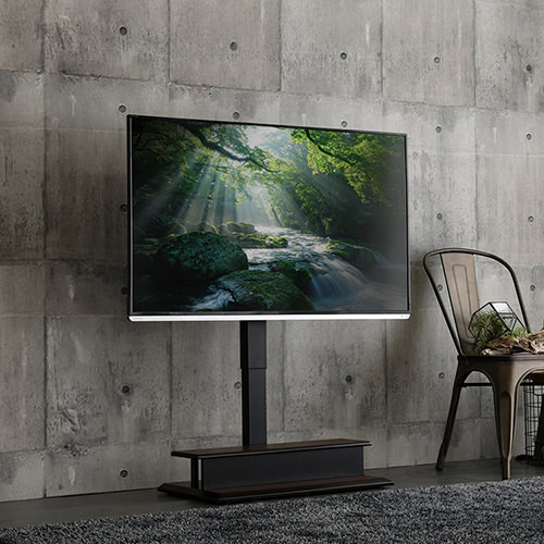 リモコンで高さも角度も自在に調整 壁寄せ 電動2モーター式テレビスタンド