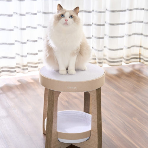 ペットも飼い主さんも楽しくて快適な暮らしに ネコちゃん用爪とぎベッド