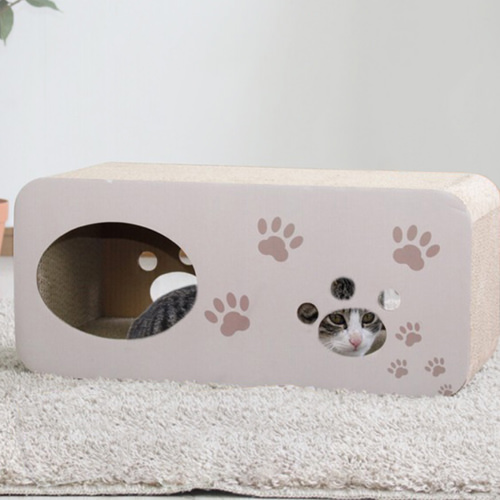 かわいい猫ちゃんにくつろぎのスペースを 猫の爪とぎ お家型