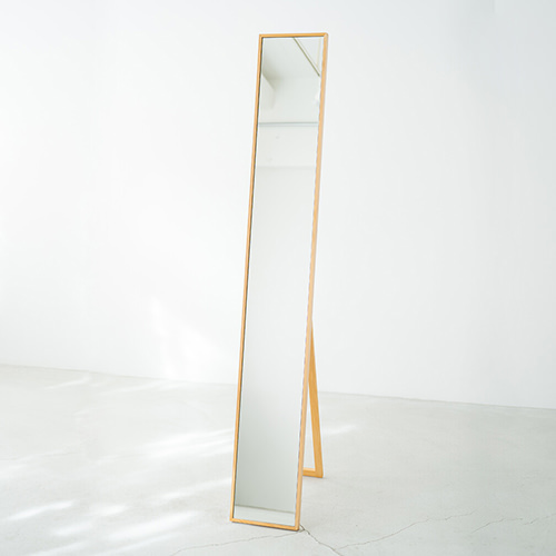 シンプルが心地良い スリムフレームスタンドミラー (22×153cm)