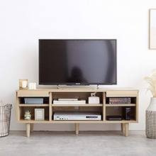 生活感を隠してお部屋をオシャレに魅せる フラップ扉テレビ台