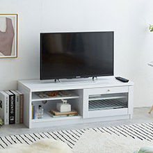 実用的でコンパクトなサイズ感 シンプルデザイン ガラス扉テレビ台 幅100cm
