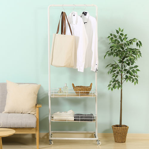白いハンガーラック Amazon｜ドウシシャ ハンガーラック ダブルパイプハンガー 幅100cm 耐