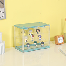 お気に入りの大切な宝物を飾って楽しむ コレクションケース (グリーン)