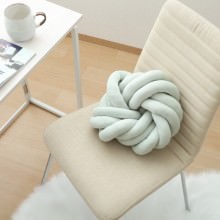 [3個セット] 見た目がかわいい ラウンドクッション 34×34cm グリーン