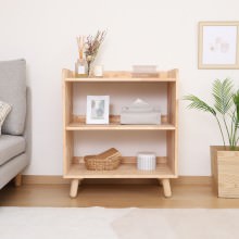 天然木の温もりを感じるナチュラルデザイン 壁面収納ユニット ボトムラック