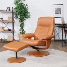 包み込まれる極上のくつろぎ時間 パーソナルチェア キャメル