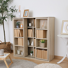 ブラウンスライド式本棚 引き出し付き 収納力抜群　大容量 大容量収納スライドラック 通販【ニッセン】