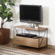 天然木マホガニー材 北欧ヴィンテージ風リビング収納シリーズ テレビ