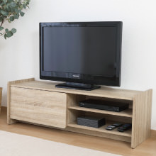 お部屋に馴染む TVボード 幅120cm ホワイトオーク