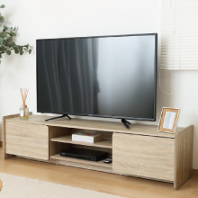 お部屋に馴染む TVボード 幅160cm ホワイトオーク