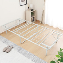 通気性抜群 工具不要折りたたみパイプベッド グレー