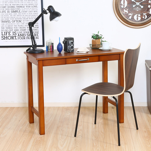 北欧風 デスク/マルチテーブル 【ミディアムブラウン】 幅90cm Amazon | 北欧風 デスク/マルチテーブル 【ミディアムブラウン