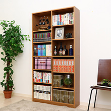 家中にある本やCD、インテリア小物をぜんぶ収納できる 多目的棚