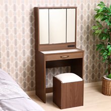 味のある雰囲気 フレンチカントリー家具 三面鏡ドレッサー&スツールの 