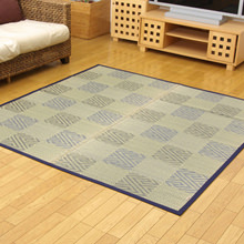 モダンなお部屋にもおすすめ 純国産い草花ござカーペット